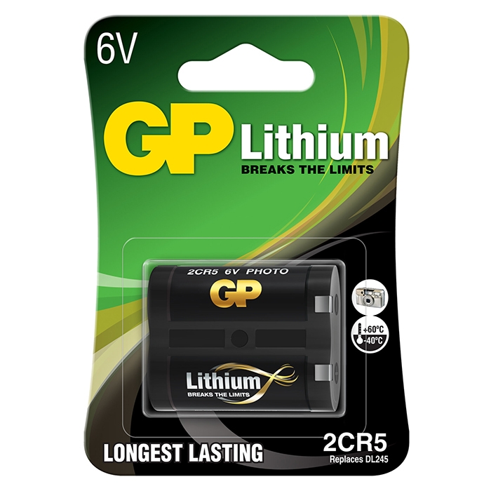 Gp 2cr5-ci lithium-batteri 6v stk