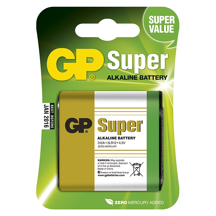 Gp 3lr12/4,5v batteri stk.