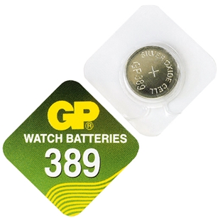 GP 389sc1/sr1130sw sølvoxid ur-batteri i enkeltpakning med mærkat og indpakket i klar plastik