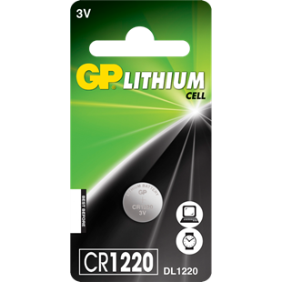 Gp cr1220 batteri stk.
