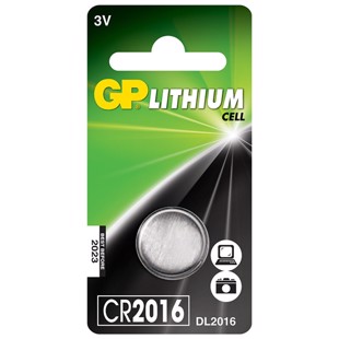 Gp cr2016 batteri stk.