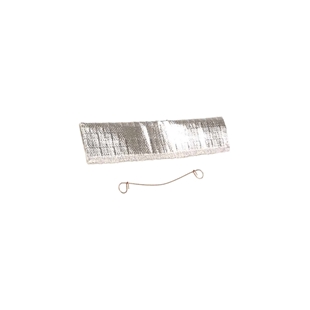 Monteringssæt nr. 413 med isoleringsmateriale og metaltråd til fastgørelse, egnet til varme- og ventilationsinstallationer.