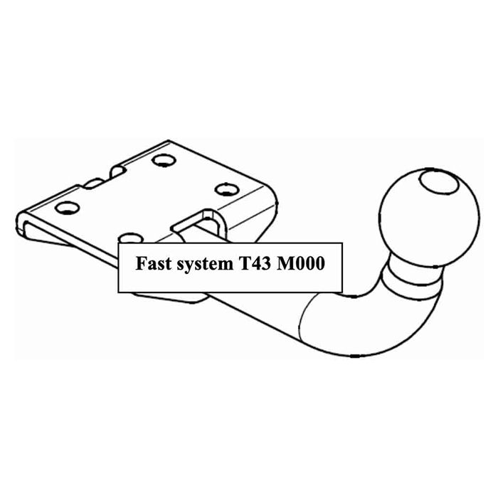 Cykeltræk Aygo, 108, C1 m.fast kugle 06.2014-