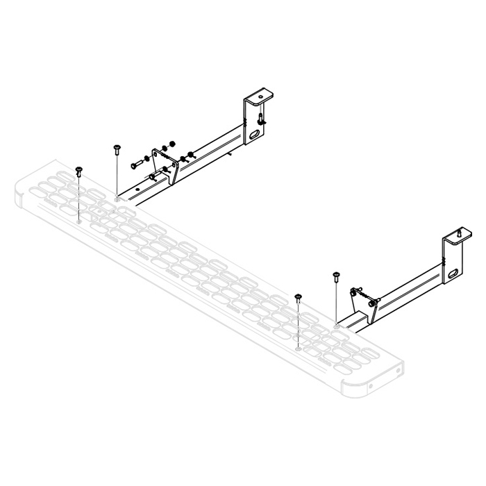 Beslag sidetrin kort - Ford Transit forhjulstræk 2014-