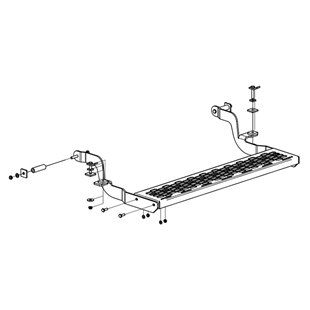 Beslag trinbræt bag - Crafter, MAN TGE m.PDC- 01.2017-