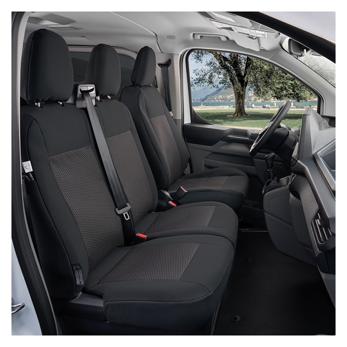 Sædeovertræk passagerside u/bord Transit Custom 2024-