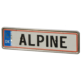 Rustfri nummerpladeramme 1 stk.