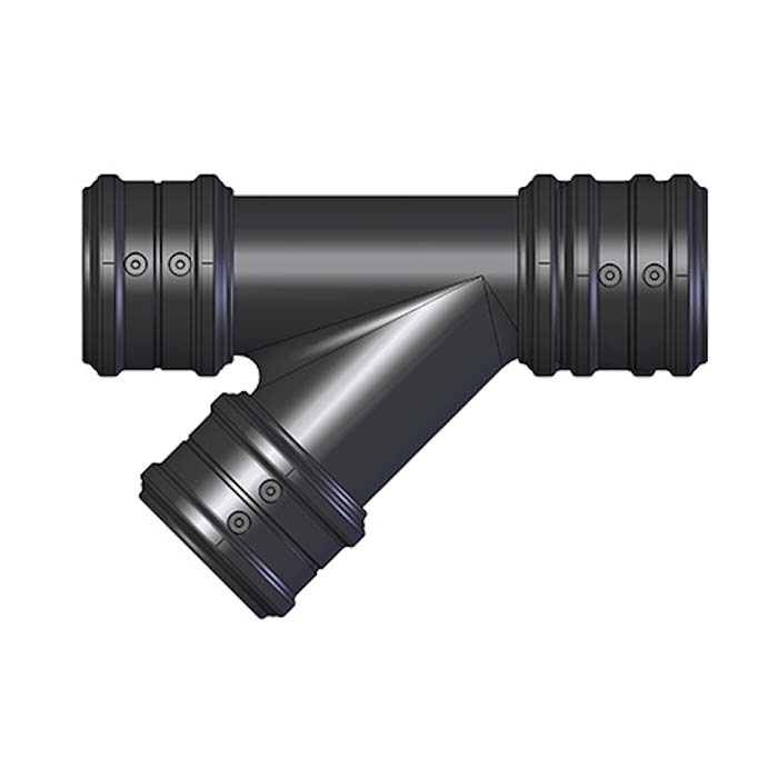 45° branch Ø:75-75-75 mm