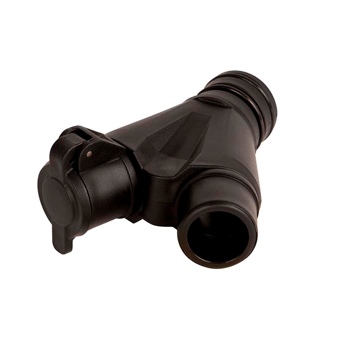 Antistatic 2 way union complete with 1 clapet valve