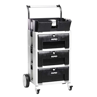 Polishing trolley with 3 drawes and
