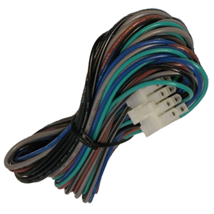 P2 in/output1-kabel til dvs90 med flere farvede ledninger og hvid plastikstik, elektrisk tilbehør.