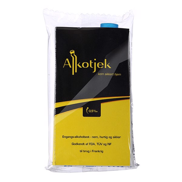 Alkoholtester Engangs godkendt i Frankrig (Udgået)