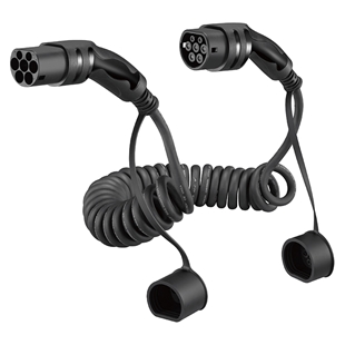 Spiralladekabel Type-2 16A 3-faset 5 Meter