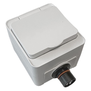 DEFA Plugin udtag 230V Single hvid