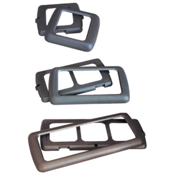 Enkelt ramme til vægudtag grå