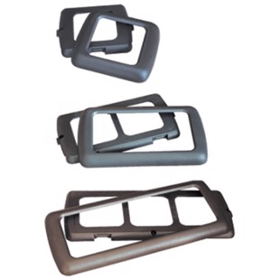 Enkelt ramme til vægudtag brun