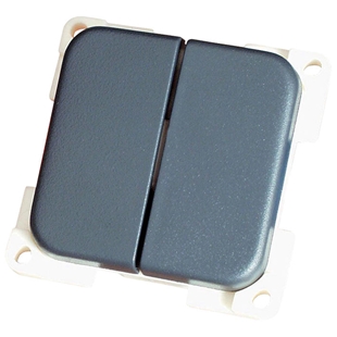 Dobbelt afbryder 12vdc grå