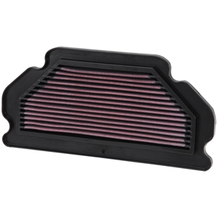 K&N luftfilter til Kawasaki Ninja motorcykel med rektangulært design og holdbar sort ramme