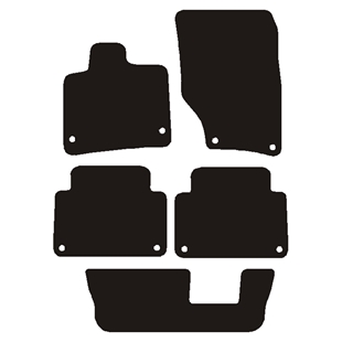 Velour måtter Audi Q7 2006-2015