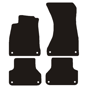 Velour måtter Audi A4 type b9/8w 12/2016-