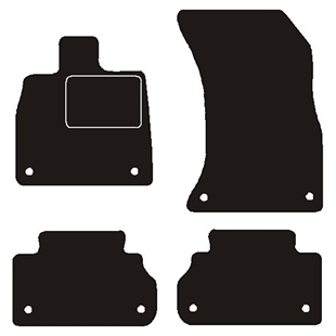 Velour måtter Audi Q5 II 2017-