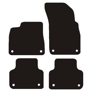 Velour måtter Audi Q3 2018-