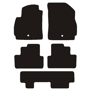 Velour måtter Chevrolet Orlando 2011-, 7 pers.