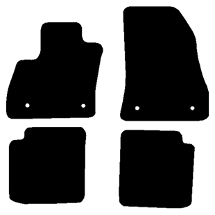 Velour måtter Fiat 500l 2012-