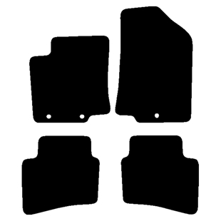 Velour måtter Kia Rio type UB 2011-01/2017