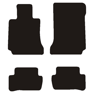 Velour måtter Mercedes C-klasse w204 2007-