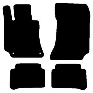 Velour måtter Mercedes E-klasse w212 2009-
