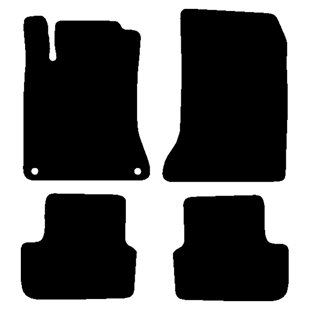 Velour måtter Mercedes A-klasse W176 2012-2018