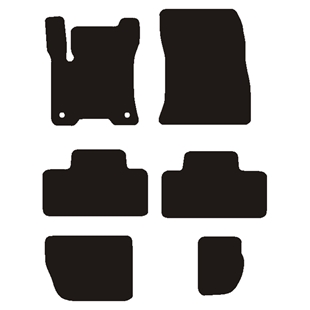 Velourmåtter Mercedes EQB (X243) 2021-