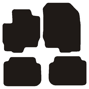 Velour måtter Mitsubishi Colt 5drs 2005-2009