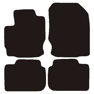 Velour måtter Mitsubishi Colt 2009-