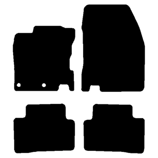 Velour måtter Nissan Qashqai II J11 2014-2022