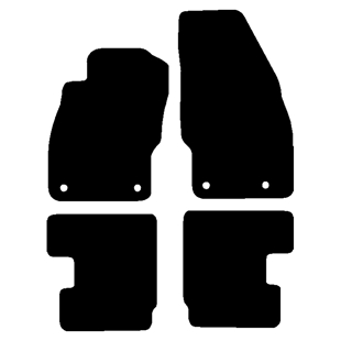 Velour måtter Opel Adam 2013-