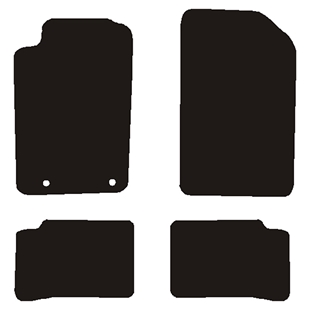Velour måtter Peugeot 206 2009-