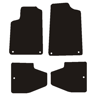 Velour måtter Peugeot 607 1998-