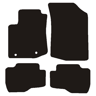 Velour måtter Peugeot 108, Cit C1, Aygo 2014-