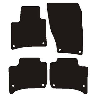 Velour måtter Porsche Cayenne 2014-