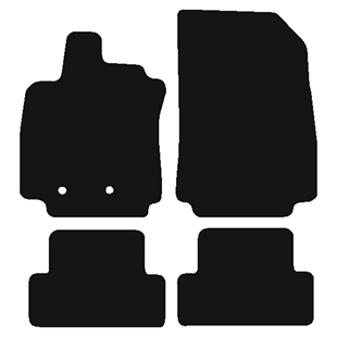 Velour måtter Renault Clio III 2006-2012