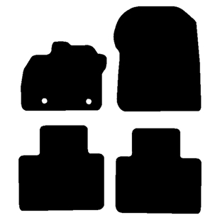 Velour måtter Renault Zoe 12/2012-05/2015