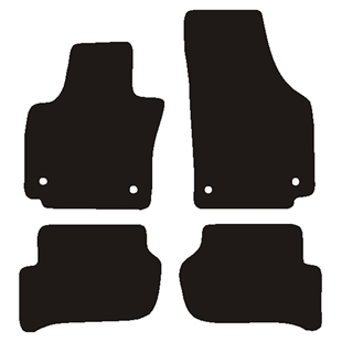 Velour måtter En Seat Altea XL fra 09/2006 - 2015