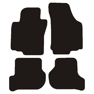 Velour måtter Skoda Octavia II 2004-2008