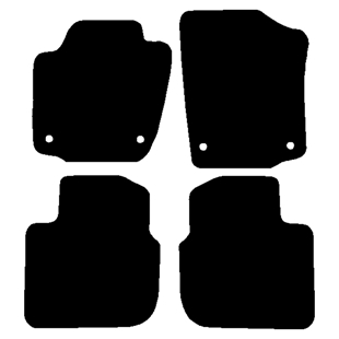 Velour måtter Skoda Rapid 2013-