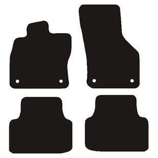 Velour måtter Skoda Octavia iV 9/2020-