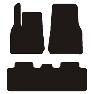 Velour måtter Tesla Model Y 2021- Med fodhviler