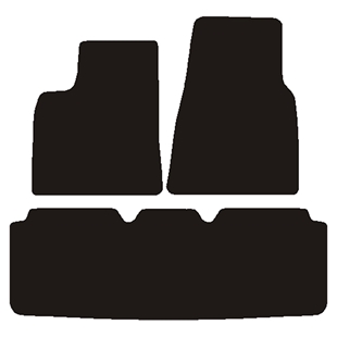 Velour måtter Tesla Model S 2012-