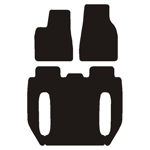 Velourmåtter Tesla Model X 2016-, 7 pers.